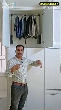 Old Style Wardrobe కి Full Stop ❌ | Smart Pull-Down Storage ✔️