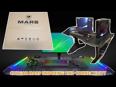 Cougar Mars Gaming Desk Unboxing & Connectivity (STEP BY STEPS)