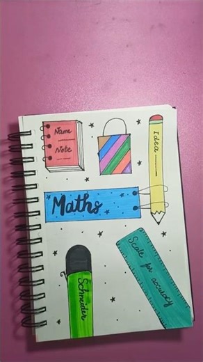 Different Front Page Math Design ✏️ Creative & Easy Ideas #shorts #calligraphy #rizzucalligraphy