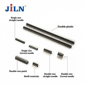 [Hot Item] Jiln Pin Header 1mm 2mm 1.27mm 2.54mm Pitch Single Double Row Male Electronic 2 4 16 24 40 60 12 Pin Connector Headers on PCBA