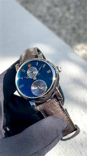 The Planetarium with a blue meteorite dial — a piece of the universe captured on the wrist, where astronomy meets timeless elegance. www.klaauw.com #christiaanvanderklaauw #cvdk #astronomicalwatches #handmade #thenetherlands #astronomical #hautehorlogerie #independentwatchmaking #independentwatchmaker #ahci #watchfam #watches #independent #wristwatch #watchmaking #moonphase #moonphases #complication #planetarium #bluemeteorite #meteoritewatch #celestialwatch #luxurytimepieces #watchcollector | C