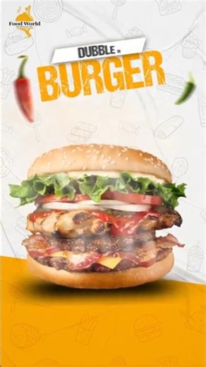 Burger Animation Ad | Motion Graphics for Fast Food Brands | After Effects #alightmotion