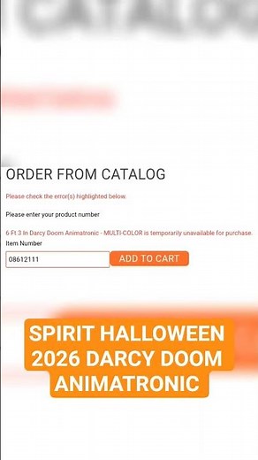 NEW FOR 2026 Spirit Halloween Darcy Doom Animatronic Leaked #spirithalloween #fypシ #halloween