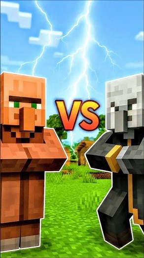 Villager vs Vindicator 😱 The Most Unexpected Fight in Minecraft! #shorts