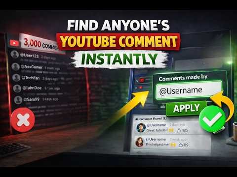 Find Any YouTube Comment in Seconds (The Trick Nobody Knows)