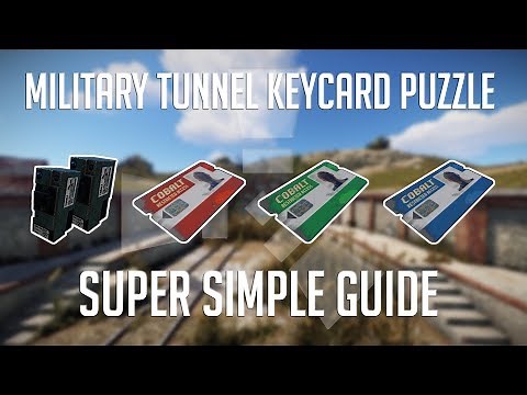 Military Tunnel Keycard Puzzle in 189 Seconds | Rust Monument Puzzles