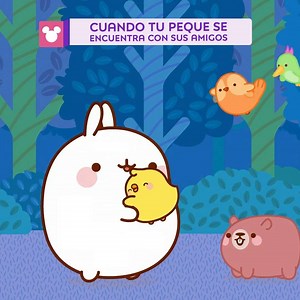 Aww, ¡esas caritas de felicidad son todo! 😍 No te pierdas los nuevos episodios de Molang 🌈 en #DisneyJunior | Disney Junior Latinoamérica