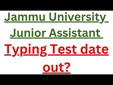 Junior Assistant Typing Test date out || Computer practical test || ‪@studypoint-jk697‬