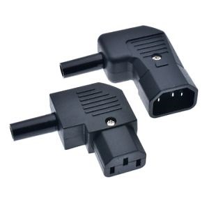 [Hot Item] Wholesale High Quality IEC C13 Right Angle Re-Wirable Horizontal Connector 125V-250V C13 90 Degree Plug