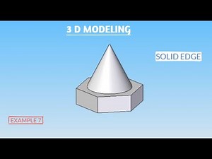 3D MODELING-EXP 7|CAED CAEG |SOLID EDGE | LEARN AND DRAW |