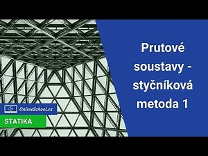 Prutové soustavy - styčníková metoda 1 | 5/9 Soustavy těles | Statika (Mechanika) | Onlineschool.cz