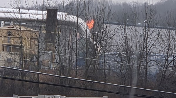 Explosion sparks fire at Hermitage business