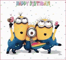 Gif Di Buon Compleanno Minions