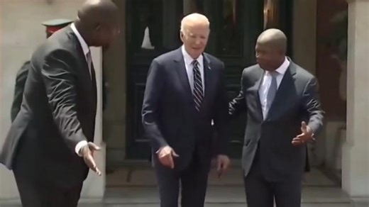 ‘Sleepy’ Joe Biden was being ‘led around like a lost child’ during Angola visit