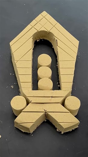 Kinetic sand cutting amazing #magicsand #playdoh #asmrsoap #asmrcutting #viralvideos