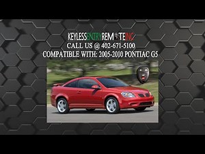 How To Replace A 2007 - 2009 Pontiac G5 Key Fob Remote Battery FCC ID: KOBGT04A