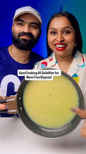 Gokul & Karishma on Instagram: "Cooking Oil Solidifier That Helps You Convert Waste Oil Into a Solid for Easy Disposal🤫 Stop Pouring Oil in the Sink #oil #solidifier #kitchen #kitchenessential #messfree #amazon #amazonmusthave #easydisposal #enviromentfriendly #trendingproducts #oilhardner #musthave #kitchenmusthave #wasteoildisposal #safe"