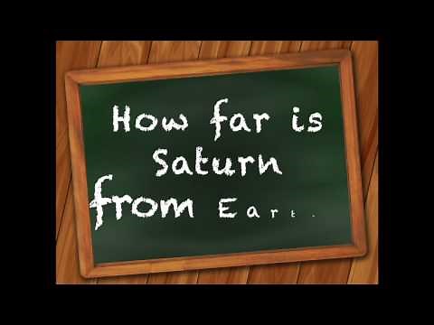 How far is Saturn from Earth?