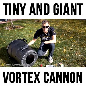 68K views · 277 reactions | In today's video we're scaling down, and super-sizing the vortex cannon, for some crazy fun DIY! | The King of Random | Facebook
