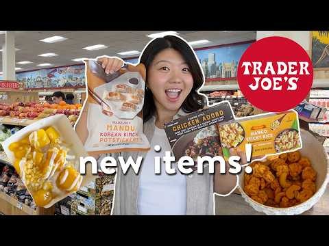 TRADER JOE'S FOOD HAUL! Trying NEW Asian Frozen Foods & Snacks 2026