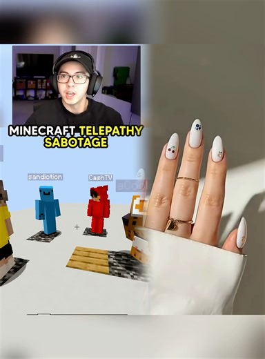 Minecraft Telepathy TEAM REVERSE🔮CookieGod Cash Sandiction Shady#minecraft #shorts #minecraftshorts