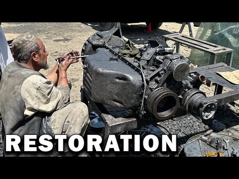 Engine Restoration || how to Rebuild Destroyed Engine with Basic Tools tag