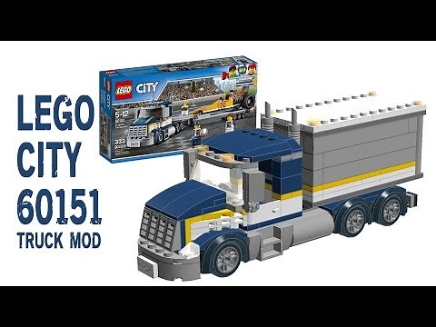 Building 2017 LEGO city 60151 Truck mod. instructions tutorial