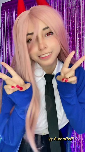 Poweeer💙❤️ #chainsawman #powercosplay