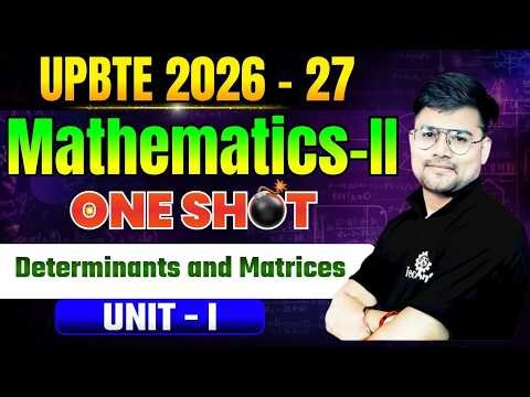 MATHEMATICS-2 | Determinants & Matrices || Unit - 1 || ONE SHOT || 2ND SEM ALL BRANCHES | #astechnic