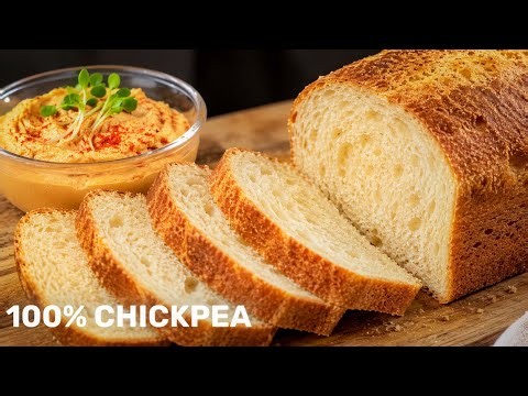 This Chickpea Bread Is Incredibly Delicious! A Protein Bomb, Gluten-Free & Oil-Free!