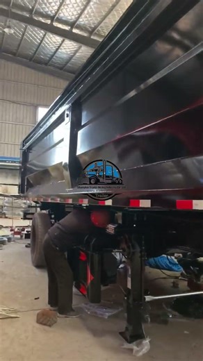 Heavy-duty dump trailer production process, factory direct sale of semi-trailers.