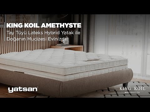 King Koil Amethyste Tay Tüyü Lateks Hybrid Yatak - Yatsan