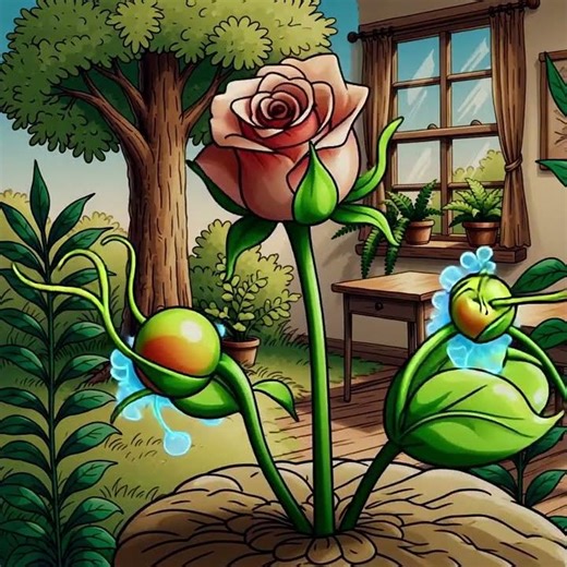 Development of flowers directely from seeds.