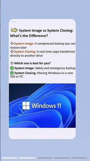 Create a Windows 11 System Image or Clone Your System! #windows11 #system #clone #pctips