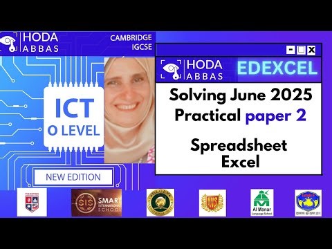 Edexcel iGCSE ICT: JUNE 2025 Paper 2 SPREADSHEET Tasks Solution