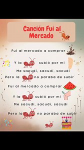 Canción infantil - fui al mercado 🤩 #viralreels #viralreelfacebook #educacioninfantil #cancionesinfantiles #fuialmercado #hormiguita | 𝐀𝐧𝐠𝐞𝐥𝐢𝐭𝐨𝐲𝐬