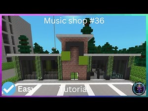 How to build a Music Store in Minecraft (2023 City Builds) #Viral #Minecraft #Easy #tutorial