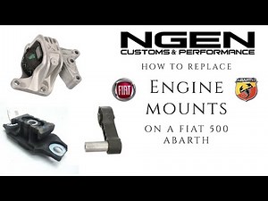 ENGINE MOUNTS - HOW TO REPLACE ALL 3 on a FIAT 500 ABARTH