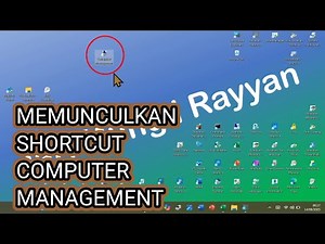Cara Memunculkan Shortcut Computer Management di Layar Komputer Windows 11