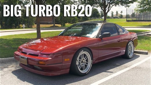 440HP big turbo RB20 Nissan 240SX review Kalvin’s red beauty