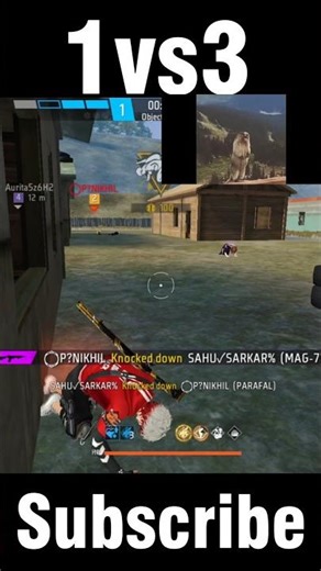 1vs3 MAG-7 CLUTCH 😎 #mobilegamingepicfails