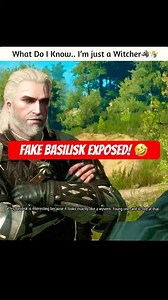 Geralt Exposes a Fake Basilisk Scam! 😂 | Witcher 3 Funny Random Encounter 🐺⚔️