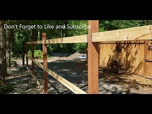 Building A Fence: Installing Cedar Fence Rails