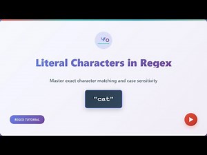 Regex for Beginners: Mastering Literal Characters & Case Sensitivity
