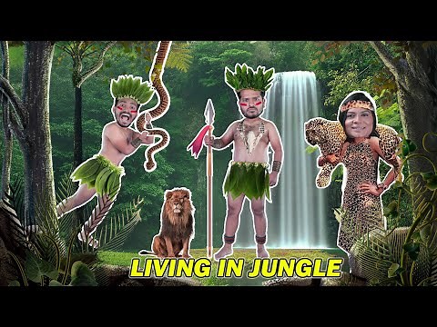 Living In Dangerous Forest 24 Hours | Living In Jungle Challenge | Hungry Birds