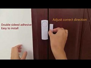 Yüksek Desibel Kapı Pencere Alarmı Kumanda Pilli JD-188 Alarm system