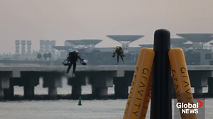 ‘Like a bird’: Pilots in jet suits fly across Dubai Harbour in 1st-ever race