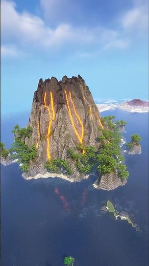Minecraft: Volcano Island - Build Timelapse #minecraft