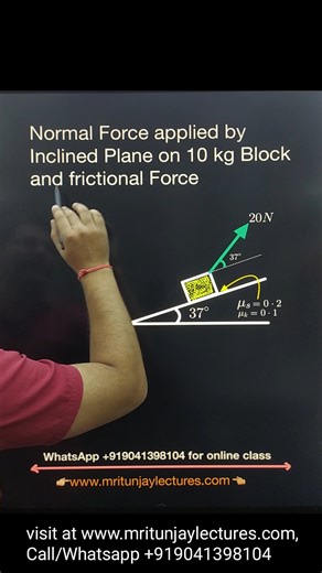 1.4K views · 14 reactions | find out Normal force apply inclind plane and frictional force #normalforce #mritunjaylectures #physics #vectorillustration #normalforce #staticfriction #kinematicfricationforce #frictionalforce #staticfrictionalforce #kineticfrictionalforce | Mritunjay Lectures | Facebook