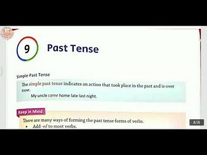 Class 5 || Everyday English Grammar || Chapter 9 || Past Tense